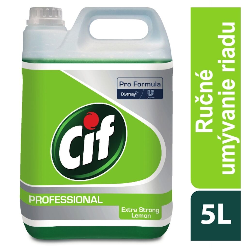 Cif Pro Formula Dishwash Extra Strong Lemon 2x5L - Prípravok na ručné umývanie riadu